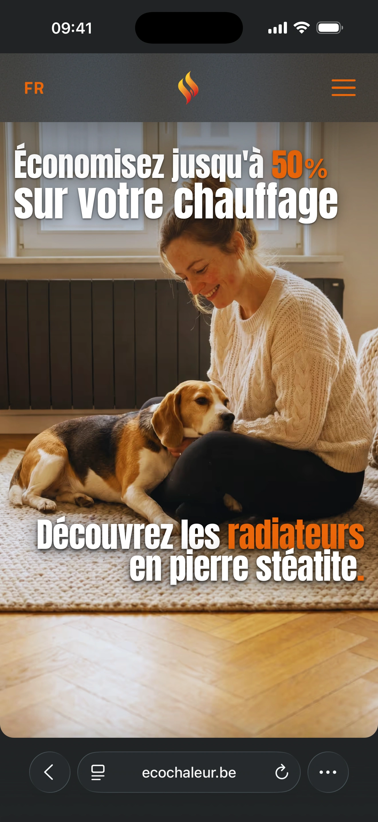 EcoChaleur sur iPhone